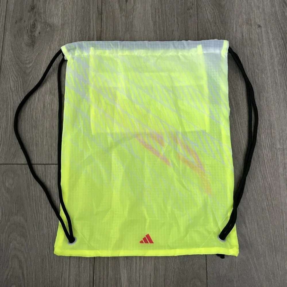 Adidas FSO Drawstring Backpack Neon Yellow Red